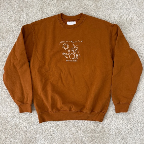 Palo Santo Studios Rust Brown Still Life Cotton Sweatshirt - Picture 4 of 8